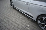 Maxton Parts - Seitenschweller Ansatz (Paar) passend für Audi RS5 F5 Coupe schwarz matt