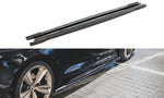 Maxton Parts - Seitenschweller Ansatz (Paar) passend für Audi RS5 Sportback F5 FL schwarz Hochglanz