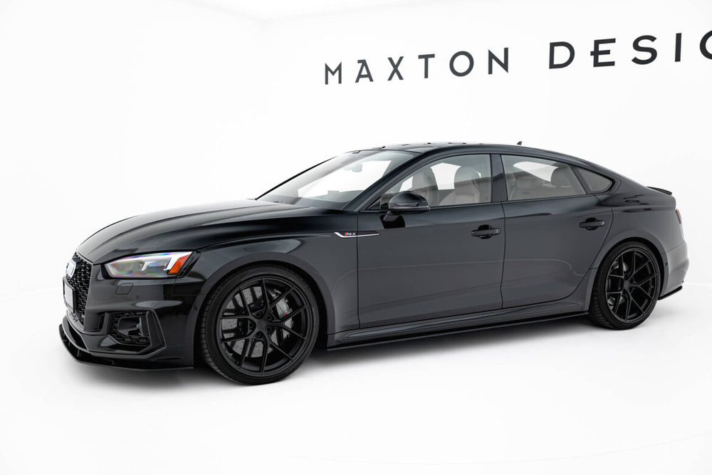Maxton Parts - Seitenschweller Ansatz (Paar) passend für Audi RS5 Sportback F5 schwarz matt