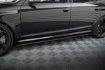 Maxton Parts - Seitenschweller Ansatz (Paar) passend für Audi RS6 Avant C6 schwarz matt