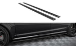 Maxton Parts - Seitenschweller Ansatz (Paar) passend für Audi RS6 Avant C6 schwarz matt