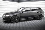 Maxton Parts - Seitenschweller Ansatz (Paar) passend für Audi RS6 Avant C6 schwarz matt