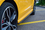 Maxton Parts - Seitenschweller Ansatz (Paar) passend für Audi S1 8X schwarz Hochglanz