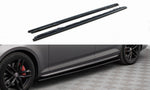 Maxton Parts - Seitenschweller Ansatz (Paar) passend für Audi S4 / A4 S-Line / A4 Competiton B9 schwarz Hochglanz