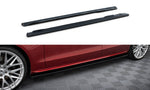 Maxton Parts - Seitenschweller Ansatz (Paar) passend für Audi S5 / A5 / A5 S-Line Sportback 8T / 8T FL schwarz Hochglanz