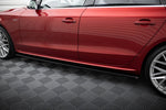 Maxton Parts - Seitenschweller Ansatz (Paar) passend für Audi S5 / A5 / A5 S-Line Sportback 8T / 8T FL schwarz Hochglanz