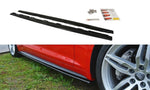 Maxton Parts - Seitenschweller Ansatz (Paar) passend für Audi S5 / A5 S-Line F5 Coupe schwarz Hochglanz