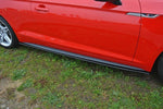 Maxton Parts - Seitenschweller Ansatz (Paar) passend für Audi S5 / A5 S-Line F5 Coupe schwarz Hochglanz