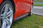 Maxton Parts - Seitenschweller Ansatz (Paar) passend für Audi S5 / A5 S-Line F5 Coupe schwarz Hochglanz