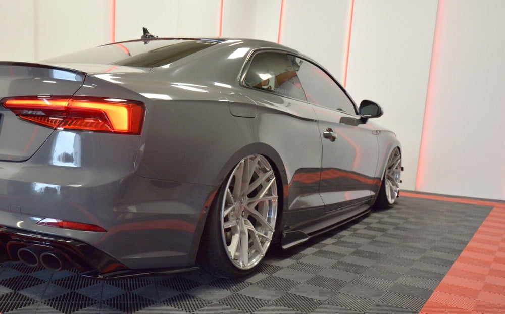 Maxton Parts - Seitenschweller Ansatz (Paar) passend für Audi S5 / A5 S-Line F5 Coupe