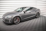 Maxton Parts - Seitenschweller Ansatz (Paar) passend für Audi S5 / A5 S-Line F5 Sportback schwarz Hochglanz