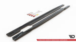 Maxton Parts - Seitenschweller Ansatz (Paar) passend für Audi S5 / A5 S-Line Sportback F5 FL schwarz Hochglanz