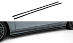 Maxton Parts - Seitenschweller Ansatz (Paar) passend für Audi S8 / A8 S-Line D5 FL schwarz Hochglanz
