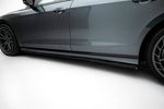 Maxton Parts - Seitenschweller Ansatz (Paar) passend für Audi S8 / A8 S-Line D5 FL schwarz Hochglanz