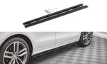 Maxton Parts - Seitenschweller Ansatz (Paar) passend für Audi SQ5 / Q5 S-Line Mk1 (8R) schwarz Hochglanz