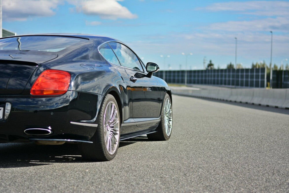 Maxton Parts - Seitenschweller Ansatz (Paar) passend für BENTLEY CONTINENTAL GT schwarz Hochglanz
