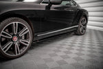 Maxton Parts - Seitenschweller Ansatz (Paar) passend für Bentley Continental GT V8 S Mk2 schwarz Hochglanz