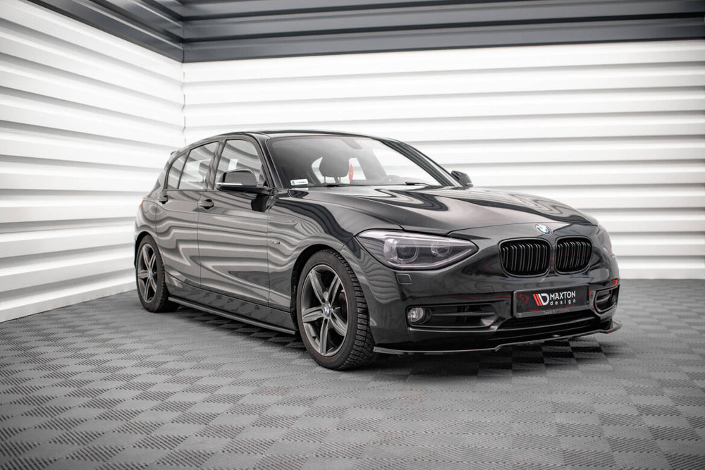 Maxton Parts - Seitenschweller Ansatz (Paar) passend für BMW 1er F20 schwarz Hochglanz
