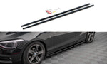 Maxton Parts - Seitenschweller Ansatz (Paar) passend für BMW 1er F20 schwarz Hochglanz