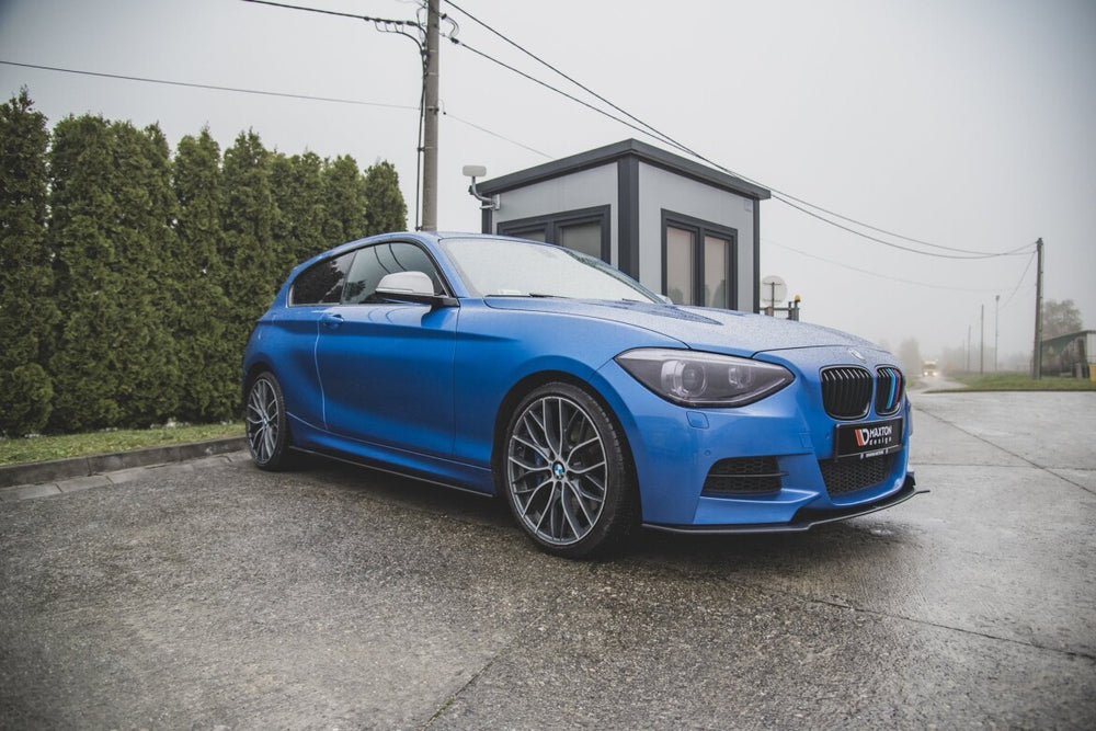 Maxton Parts - Seitenschweller Ansatz (Paar) passend für BMW 1er F21 M135i / M140i / M-Paket schwarz matt