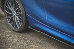 Maxton Parts - Seitenschweller Ansatz (Paar) passend für BMW 1er F21 M135i / M140i / M-Paket schwarz matt