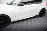 Maxton Parts - Seitenschweller Ansatz (Paar) passend für BMW 1er M135i / M140i / M-Paket F21 schwarz matt