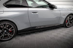 Maxton Parts - Seitenschweller Ansatz (Paar) passend für BMW 2 Coupe M-Paket / M240i G42 schwarz matt