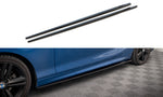 Maxton Parts - Seitenschweller Ansatz (Paar) passend für BMW 2 M-Paket F22 schwarz Hochglanz