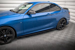 Maxton Parts - Seitenschweller Ansatz (Paar) passend für BMW 2 M-Paket F22 schwarz matt