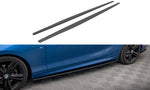 Maxton Parts - Seitenschweller Ansatz (Paar) passend für BMW 2 M-Paket F22 schwarz matt