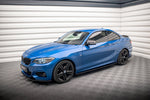 Maxton Parts - Seitenschweller Ansatz (Paar) passend für BMW 2 M-Paket F22 schwarz matt