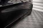 Maxton Parts - Seitenschweller Ansatz (Paar) passend für BMW 3er E90 schwarz Hochglanz