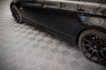 Maxton Parts - Seitenschweller Ansatz (Paar) passend für BMW 3er E90 schwarz Hochglanz
