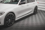 Maxton Parts - Seitenschweller Ansatz (Paar) passend für BMW 3er G20 / G21 schwarz Hochglanz