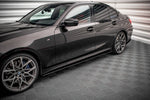 Maxton Parts - Seitenschweller Ansatz (Paar) passend für BMW 3er M-Paket G20 / G21 schwarz matt