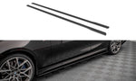 Maxton Parts - Seitenschweller Ansatz (Paar) passend für BMW 3er M-Paket G20 / G21 schwarz matt