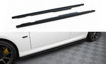 Maxton Parts - Seitenschweller Ansatz (Paar) passend für BMW 3er M-Paket Limousine / Touring E90 / E91 schwarz Hochglanz