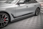 Maxton Parts - Seitenschweller Ansatz (Paar) passend für BMW 4er Gran Coupe M-Paket G26 schwarz matt