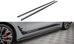 Maxton Parts - Seitenschweller Ansatz (Paar) passend für BMW 4er Gran Coupe M-Paket G26 schwarz matt