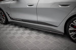 Maxton Parts - Seitenschweller Ansatz (Paar) passend für BMW 4er Gran Coupe M-Paket G26 schwarz matt