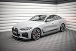 Maxton Parts - Seitenschweller Ansatz (Paar) passend für BMW 4er Gran Coupe M-Paket G26 schwarz matt