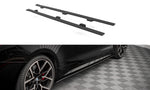 Maxton Parts - Seitenschweller Ansatz (Paar) passend für BMW 4er M-Paket / M440i G22 / G23 / G22 FL / G23 FL schwarz matt