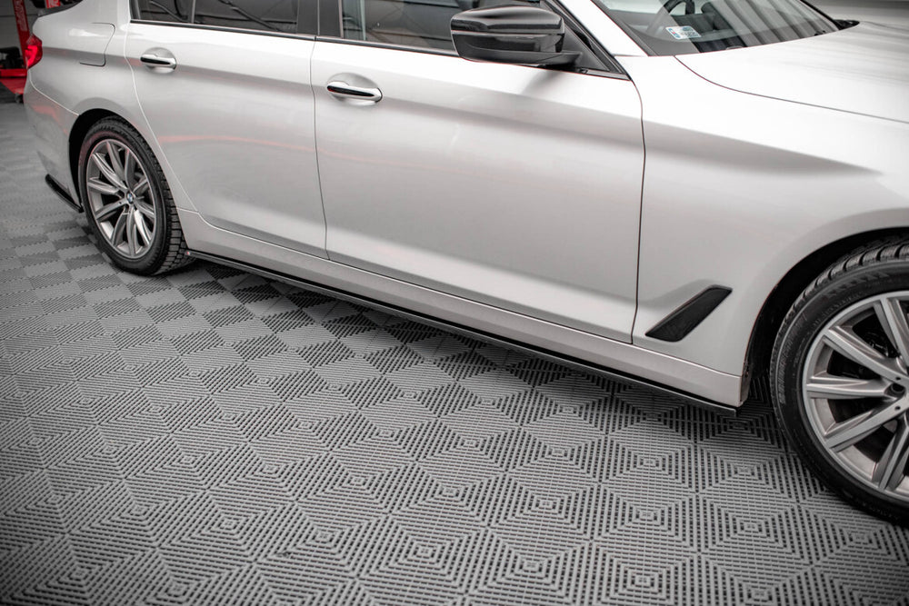 Maxton Parts - Seitenschweller Ansatz (Paar) passend für BMW 5er G30 / G31 schwarz Hochglanz