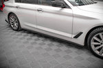 Maxton Parts - Seitenschweller Ansatz (Paar) passend für BMW 5er G30 / G31 schwarz Hochglanz
