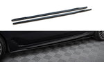 Maxton Parts - Seitenschweller Ansatz (Paar) passend für BMW 6er GT G32 M-Paket schwarz Hochglanz