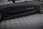 Maxton Parts - Seitenschweller Ansatz (Paar) passend für BMW 6er GT G32 M-Paket schwarz Hochglanz