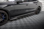 Maxton Parts - Seitenschweller Ansatz (Paar) passend für BMW 7 G70 schwarz Hochglanz