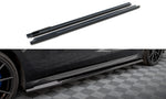 Maxton Parts - Seitenschweller Ansatz (Paar) passend für BMW 7 G70 schwarz Hochglanz