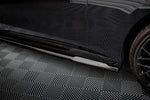 Maxton Parts - Seitenschweller Ansatz (Paar) passend für BMW 7 G70 schwarz Hochglanz
