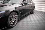 Maxton Parts - Seitenschweller Ansatz (Paar) passend für BMW 7 M-Paket F01 schwarz Hochglanz